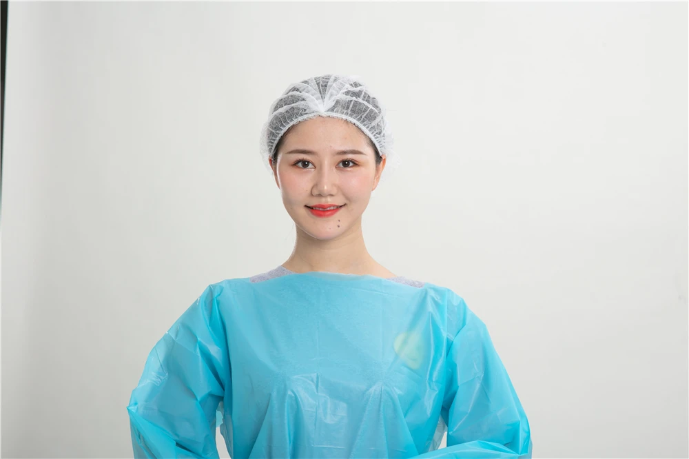 Heir Cutting Disposable Apron Plastic Cpe Disposable Aprons Disposable