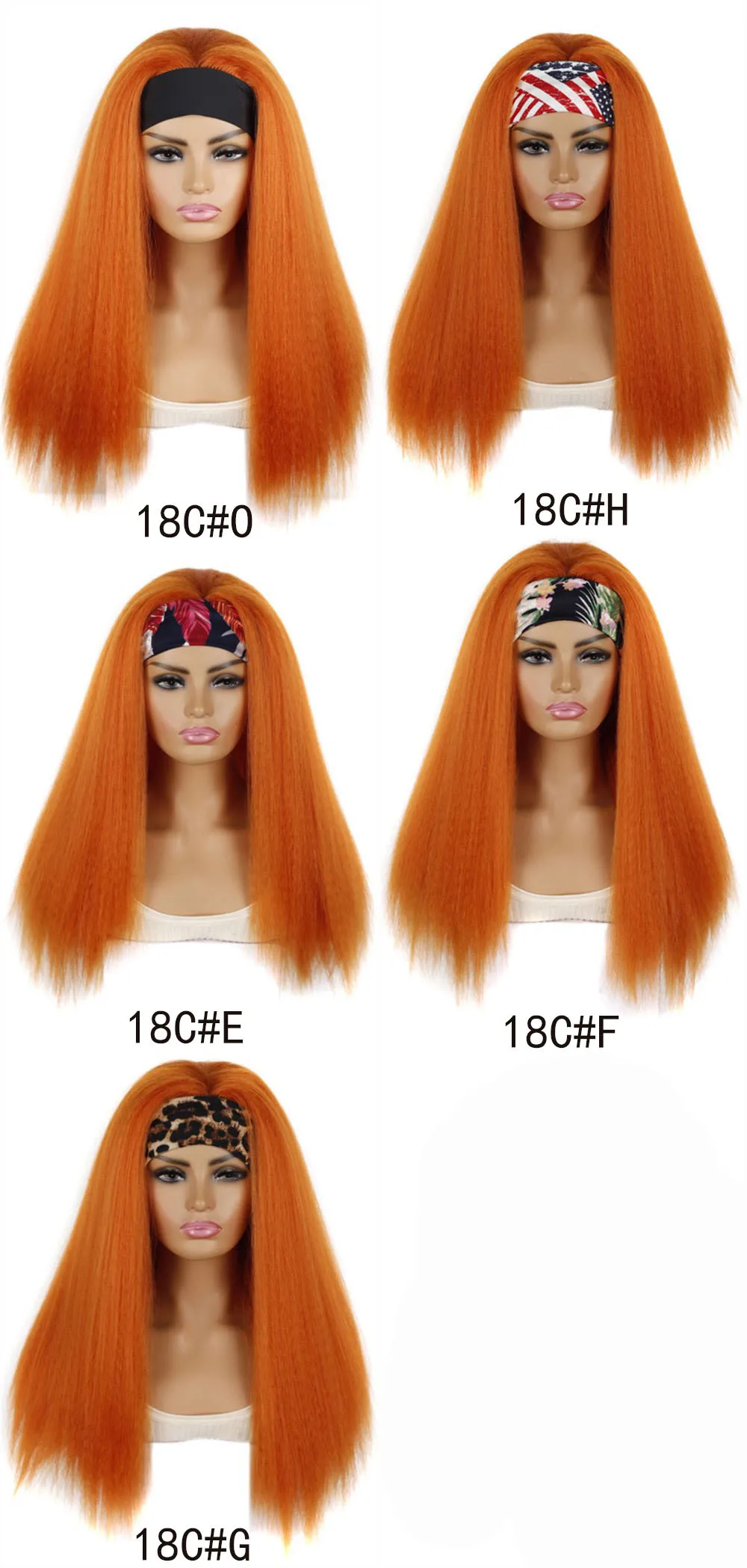 Women's Cornrow Puff Afro Turban Wig with Silk Headband - Synthetic ...