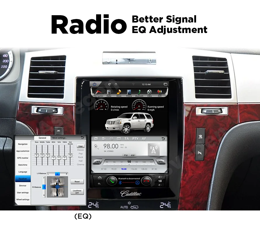 10.4 Inch Vertical Screen Android Car Dvd Video Player For 20072014