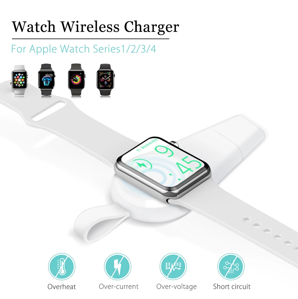 Portable Wireless Charger For Apple Watch 1 2 3 4 5 Charging