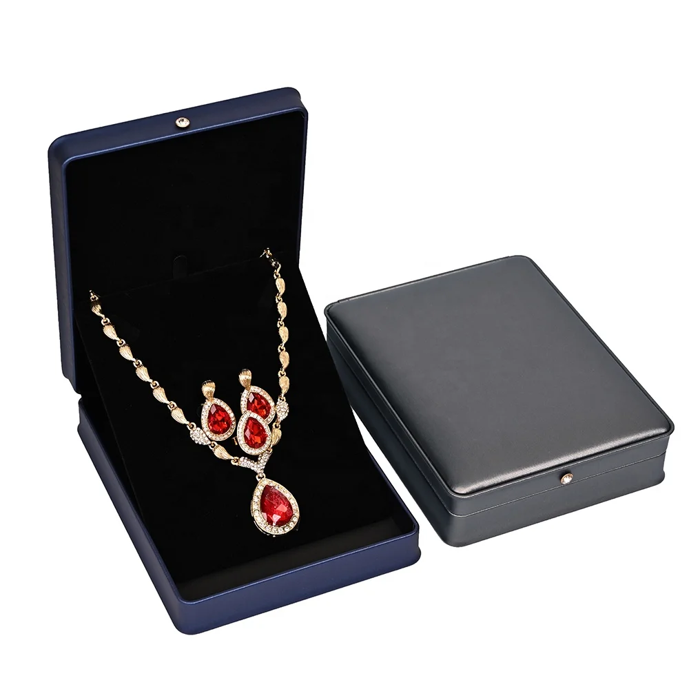Wholesale Fashion diamond ornament small leather jewelry box for jewellery sets ring pendant bangle bracelet-5.JPG