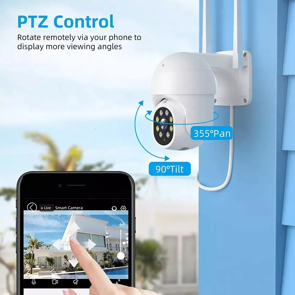 Tuya 4g Sim Card Cctv Camera 3mp Hd Wireless Surveillance Network