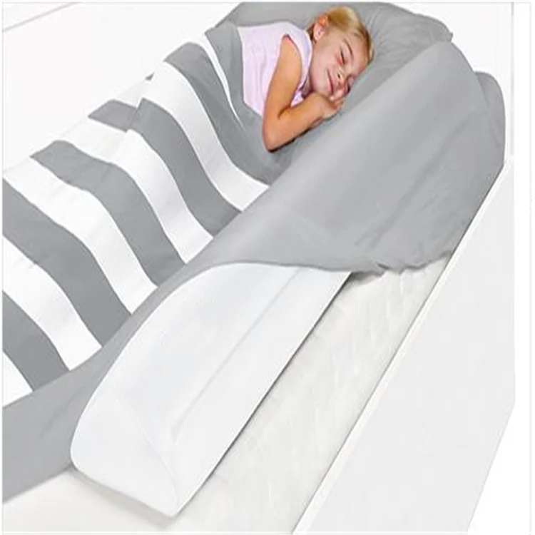 Pack 2 Portable Inflatable Bed Rail Baby Safety Folding Bed Rail For