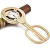 Gold/Silver Premium Windmill Round Stainless Steel Cigar Shears with Sharp Knife