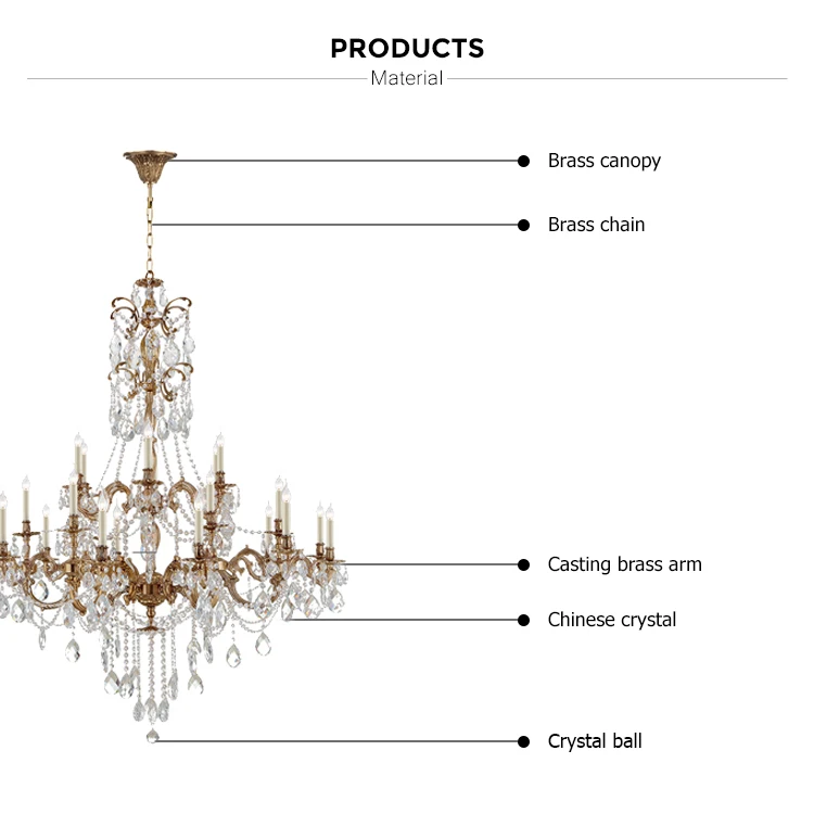 large cristal chandelier