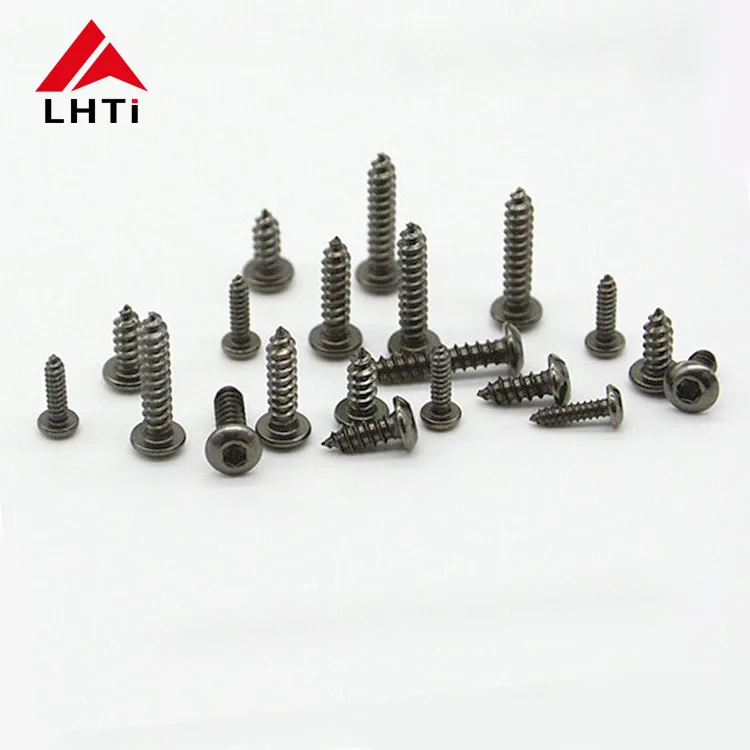 Ti6Al4V titanium pan head tapping screw M6 x 2.5 x 20mm