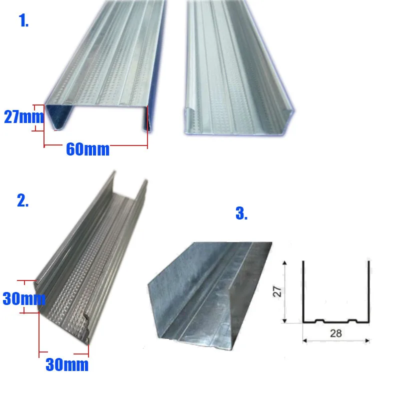 Gypsum Ceiling Profile Cd Ud 60x27/28x27mm Buy Profile Cd Ud Ceiling