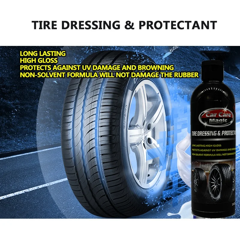 500ml High-performance Silicone-enriched Tire Shine Long-lasting Gloss ...