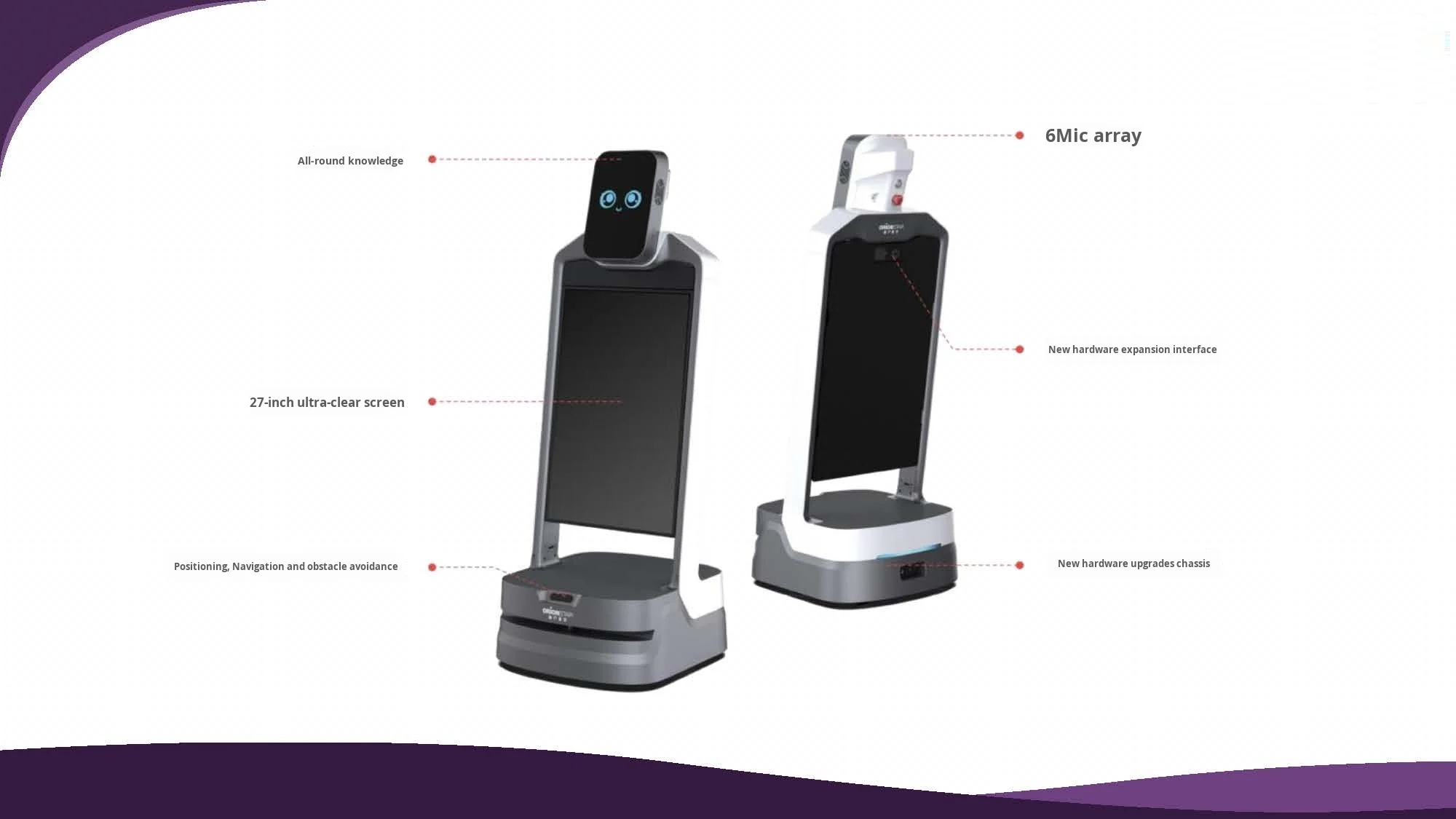 High-End Large Screen Interactive Exhibition Hall Guide Robot Leopard Assistant Front Desk Reception with Road Leading Promotion supplier