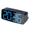 New design Portable Desktop FM Radio Alarm Clock with Dual USB Port Radio Clock