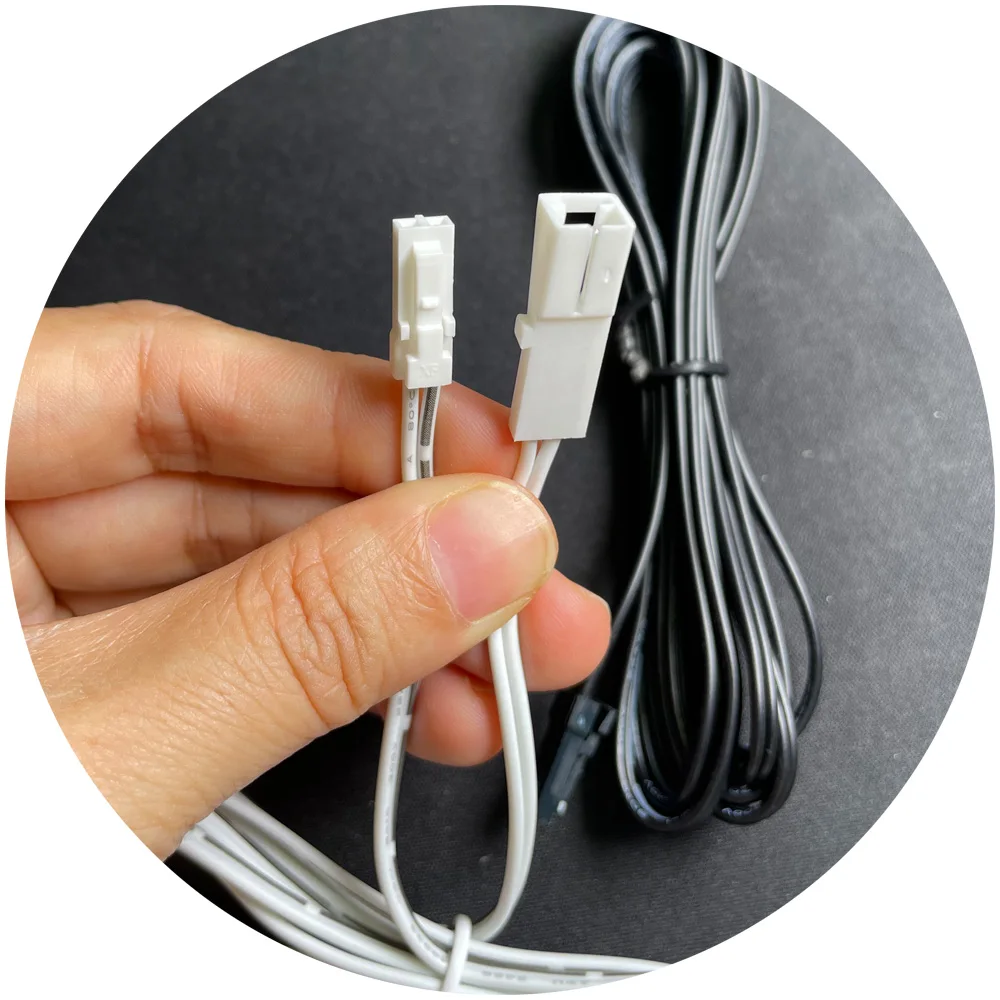 2m 2pins Male Female 2510 Dupont Extension Cable Cord Under Led Lighting Kit Dc