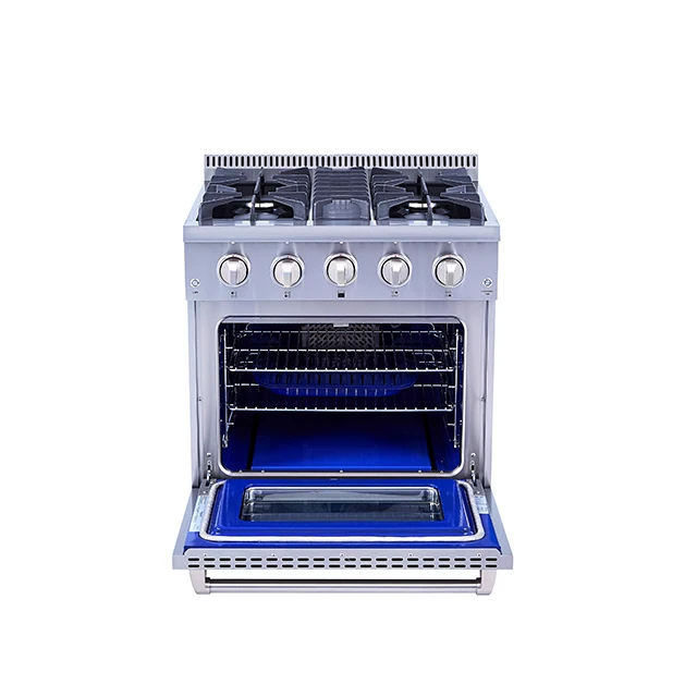 30 Inch Freestanding 110v Electric Stove Oven 4 Burner Gas Burner