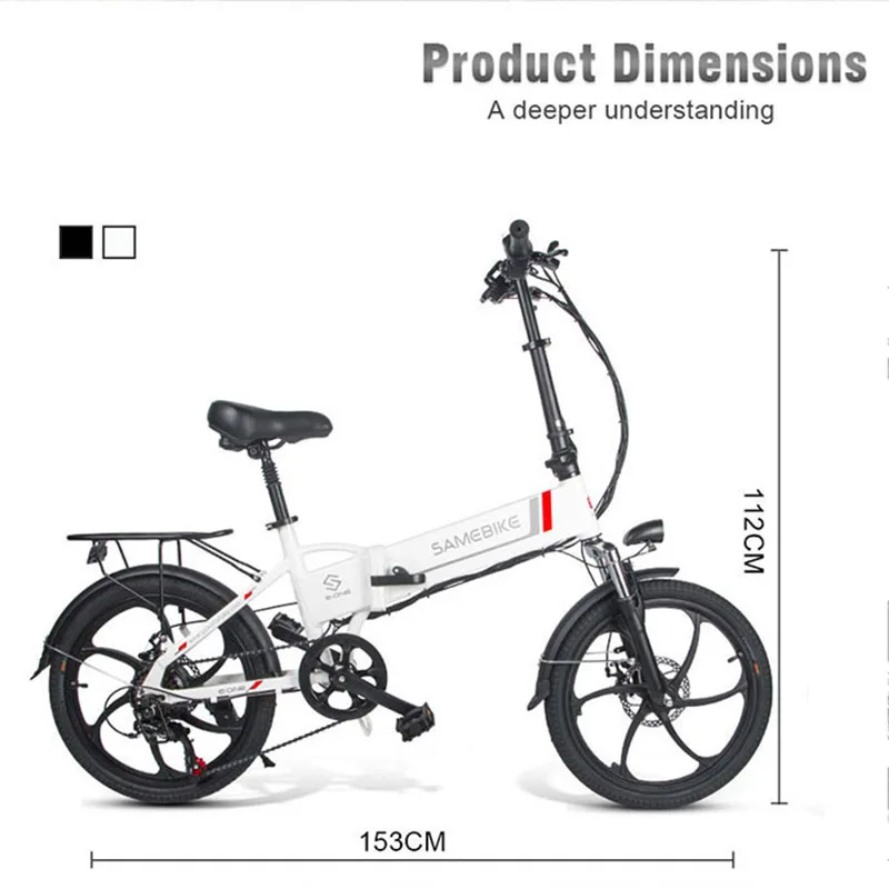 Samebike opvouwbare Elektrische fiets 10.4 AH 350w 20 inch 20lvxd30 Piri Store Samebike opvouwbare Elektrische fiets 10.4 AH 350w 20 inch 20lvxd30 Elektrische fiets