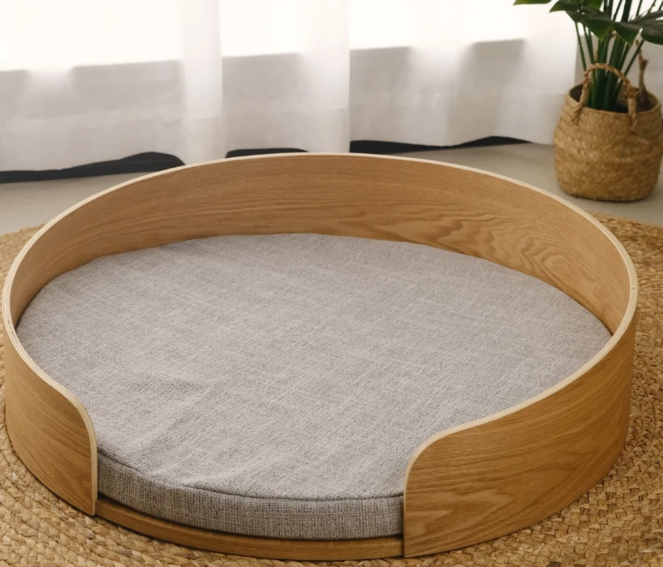 Wooden Dog Bed Durable Raised Wooden Pet Bed Frame For Small,Medium