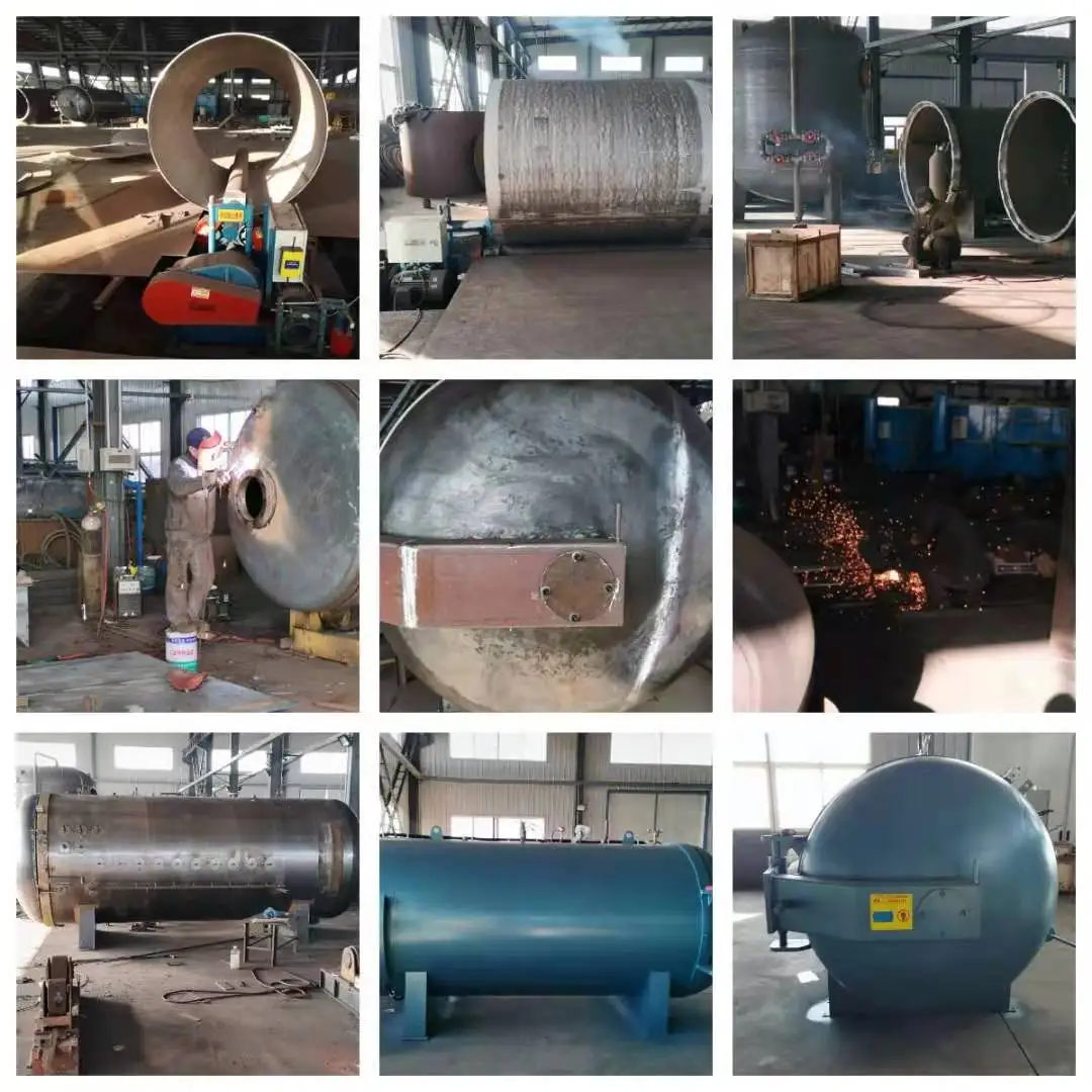 Electric steam Industrial high pressure rubber shoes vulcanizing tank