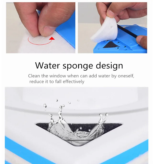 Epsilon Adjustable Double Faced Window Glass Cleaning