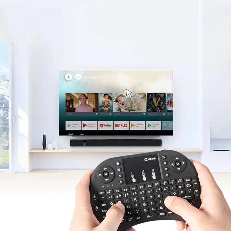 
2020 Colorful 2.4G Mini Keyboard I8 Mini Wireless Keyboard Mini Teclado For Smart TV Keyboard Wireless Air Mouse 