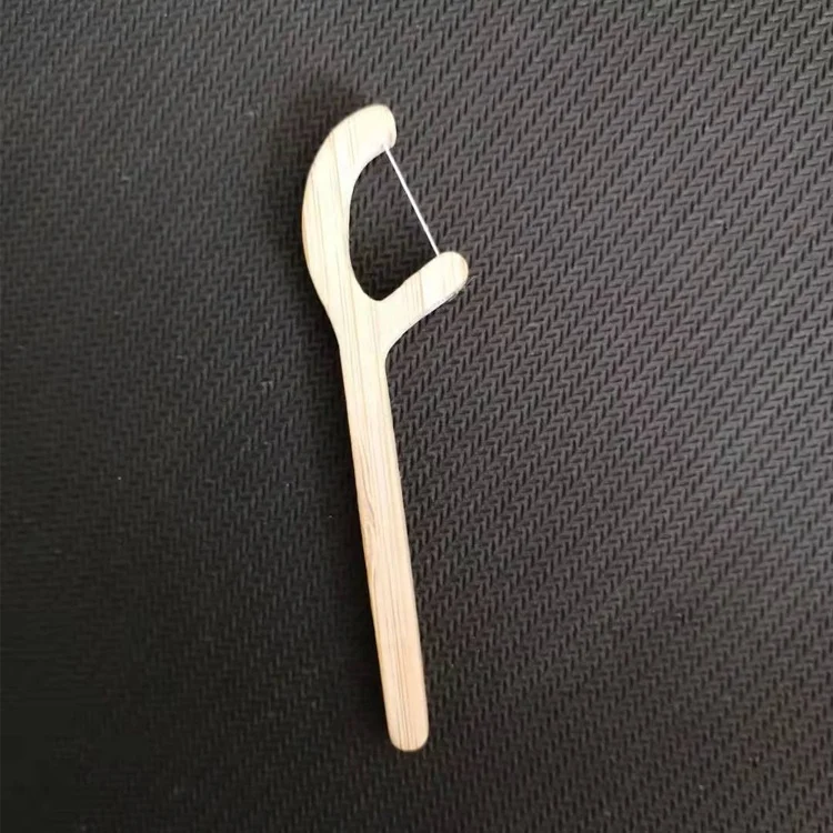Hot Sale New Bamboo Dental Flossers With Natural Silk/ Corn Fiber