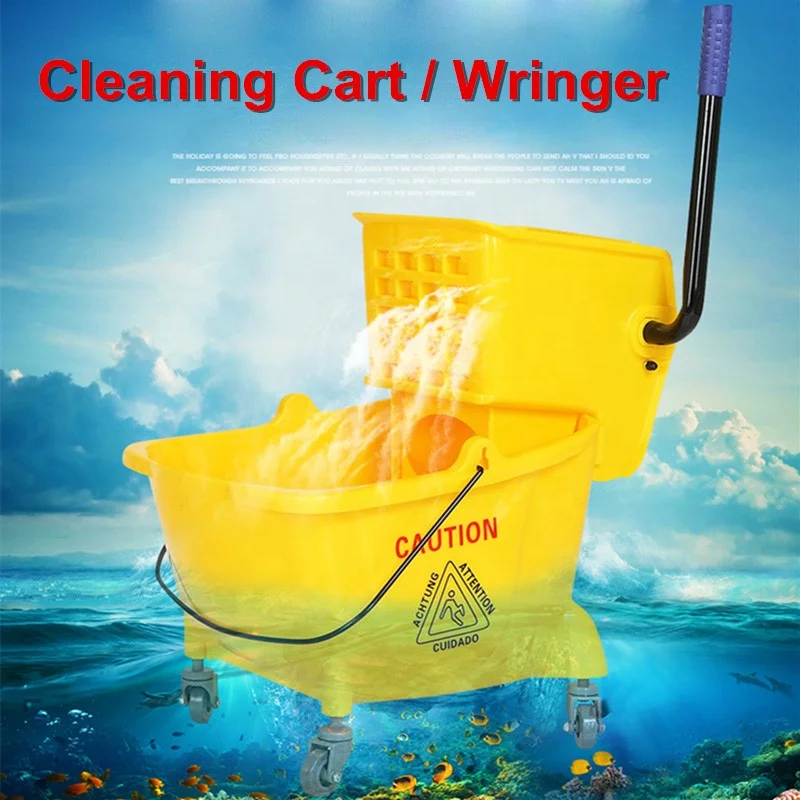 Wholesale Plastic Mop Wringer Bucket Mop Trolley Bucket - Buy Wringer ...