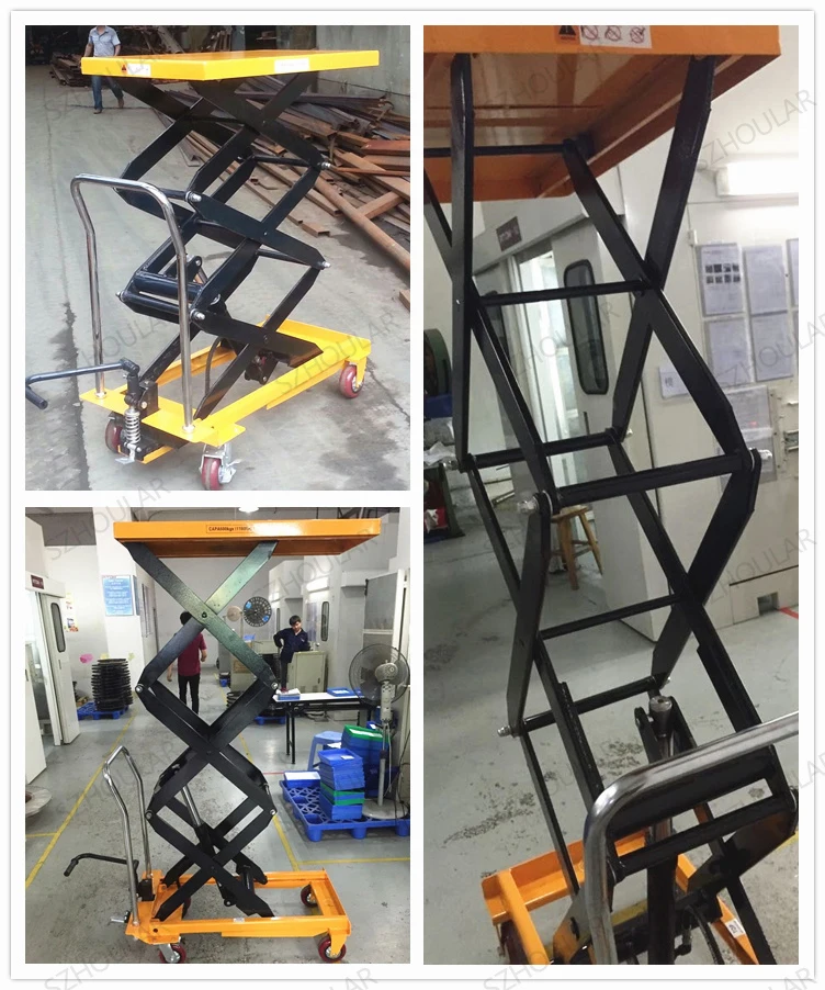 500kg 2m Lifting Equipment Lifting Trolleys Man Lift Table Manlift ...