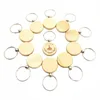 Wholesale Round Shape Blank Wood Key Tag Promotion Carving Laser Engrave Printing Heart Shape Wooden Key Holder
