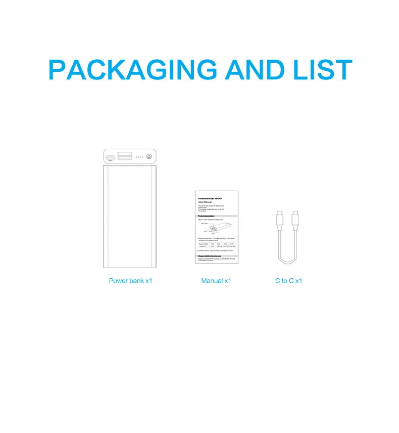 PD 65W QC3.0 power bank 20000 mah mini aluminium alloy low heating 20v output powerbank for Samsung Nintendo switch - ANKUX.COM