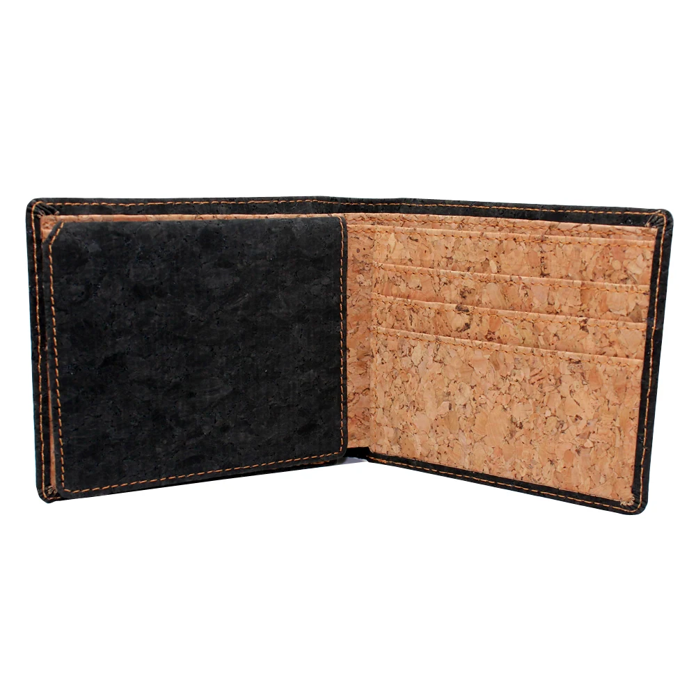 Эко-дружелюбный vegan Корк мужчины кошелек с rfid Блокировка
