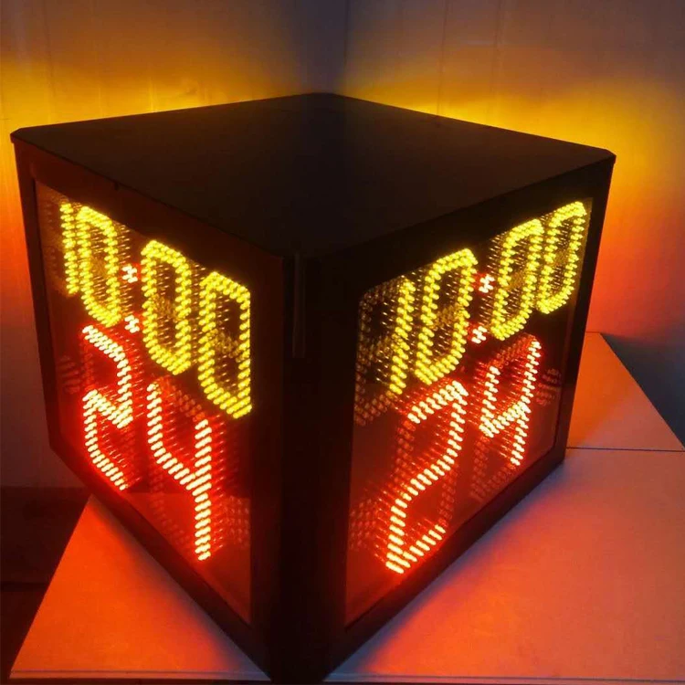 Single 2 3 4 Sides 24 Second Shot Clock For Basketball Competition