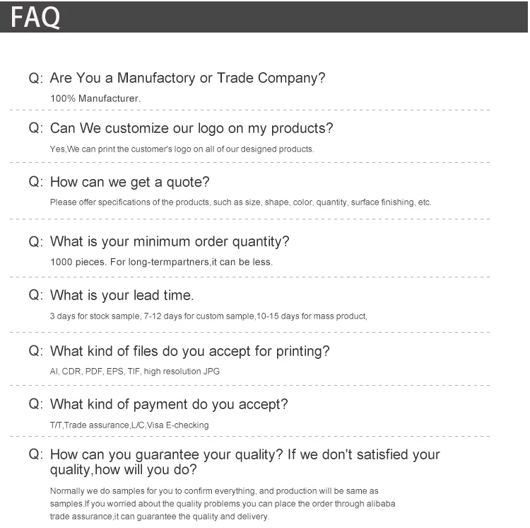 Packaging FAQ