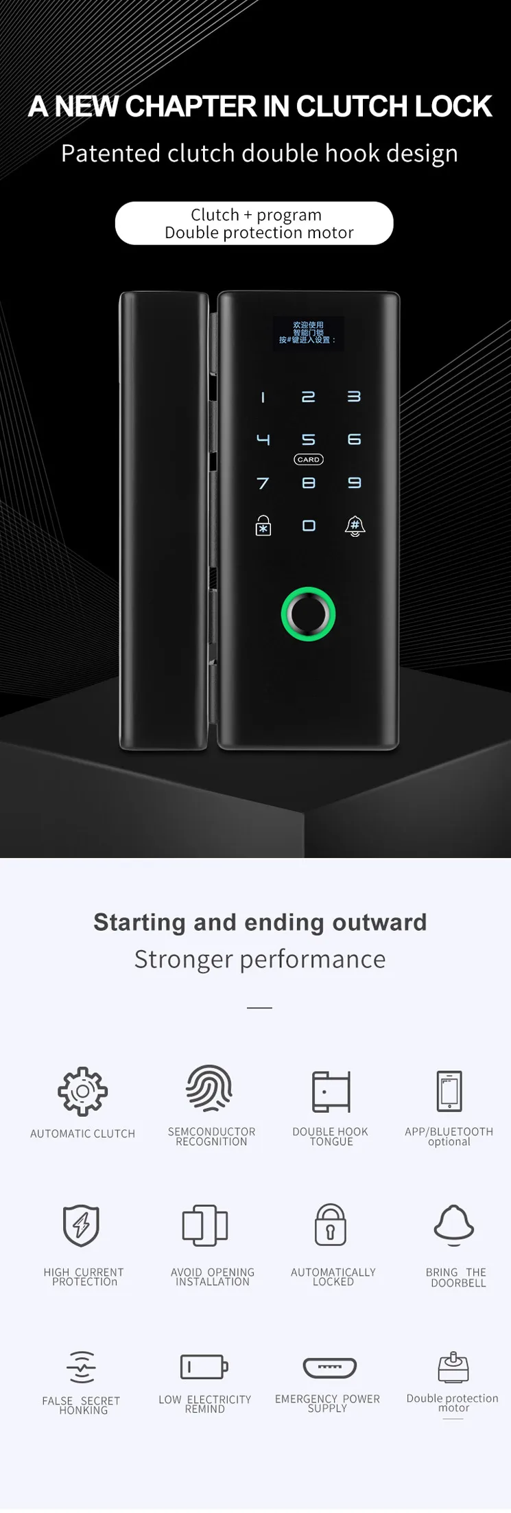 2020 new sale biometric fingerprint scanner smart lock access control system