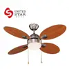 Hot sale 4 blade rattan blade ceiling fan with light