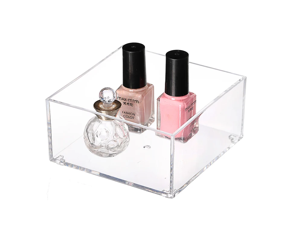 acrylic case makeup organizer cosmetic desk organizer