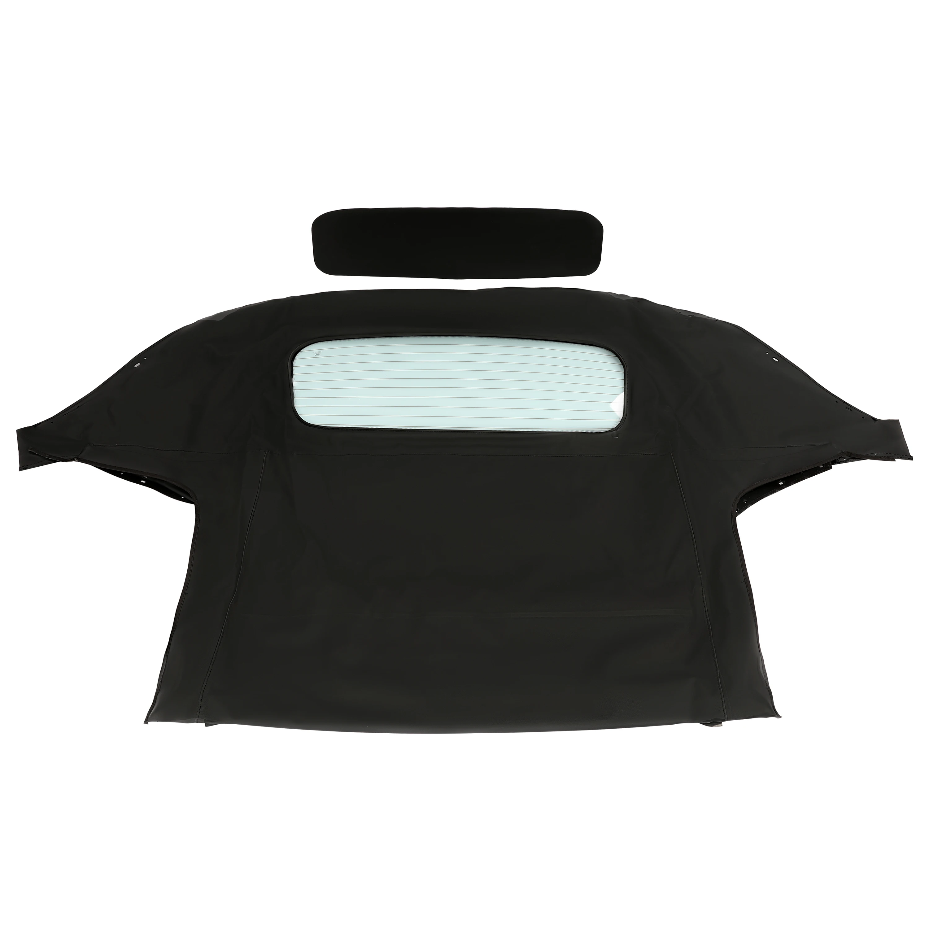 Black Soft Top With Clear Heated Glass Window For Mazda Miata MX-5 1990-2005 - View #2