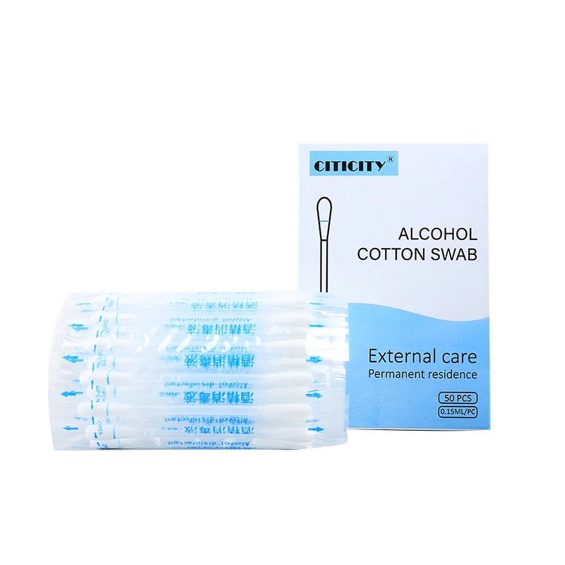 Aliexpress amazon Alcohol cotton swab with liquid medical cotton swabs