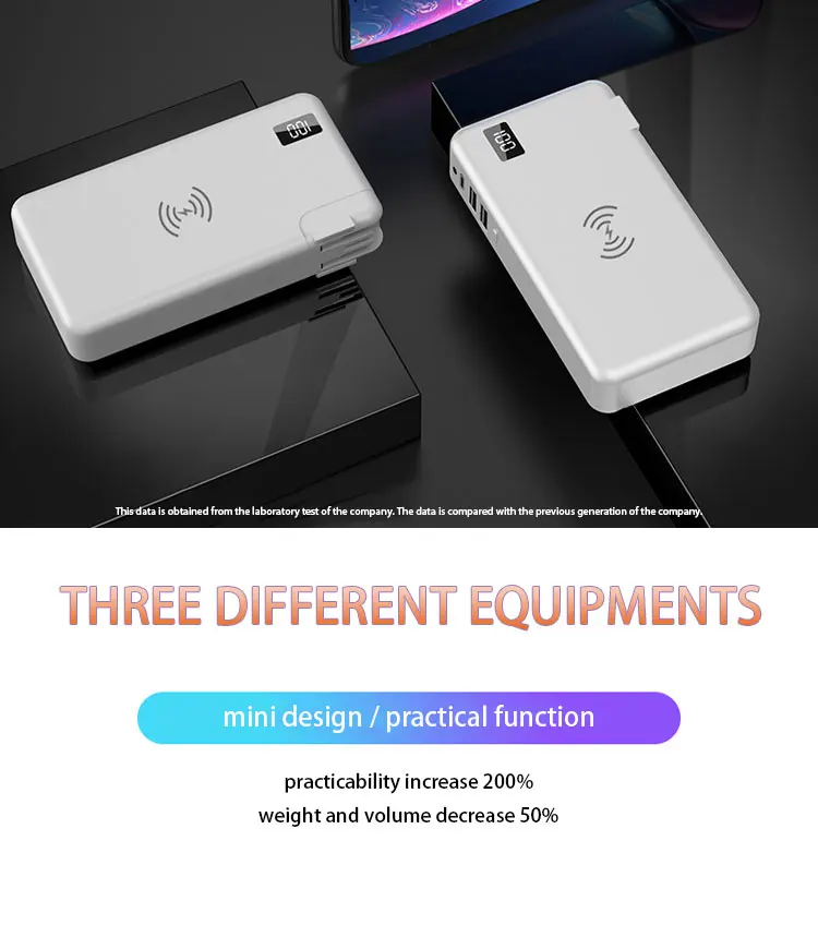 Power Bank 10000mAh Wireless Charger fast Charge power bank USB for iphone X For samsung S8 5V/2.1A Portable - ANKUX.COM