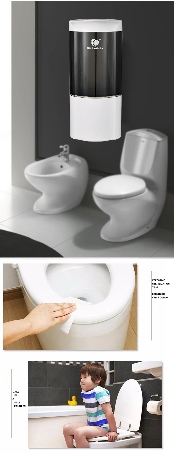 Chuangdian Automatic Spray Toilet Seat Sanitizer Dispenser Cd5048