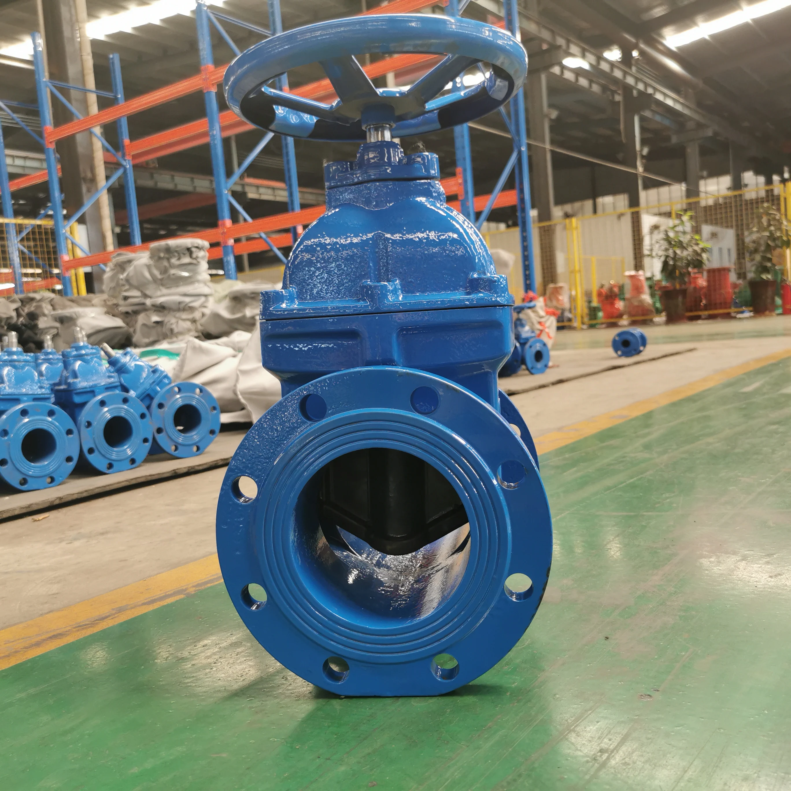 36 Inch Ductile Iron F4 Flanged End Gate Valve Square Nut Operation