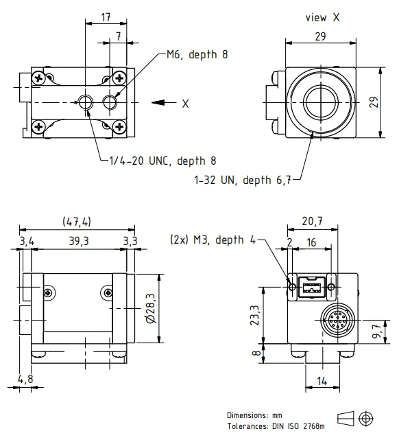 product industrial machine vision system camera 20fps global shutter camera for inspection project-4