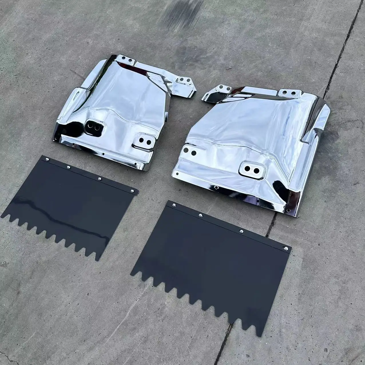GHCD New Production/factory Price/factory Production Japanese Truck ISUZ NPR/ELF/700P Chrome-plated Mudguard Set supplier
