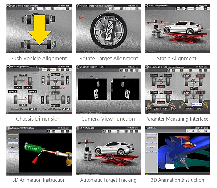 Cheap 3d Four Wheel Tracking Alignment Launch For Auto Shop Equipment