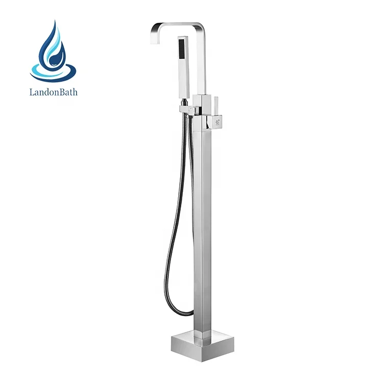 Double Handle Chrome Polished Brass Bathroom Bath Shower Faucet