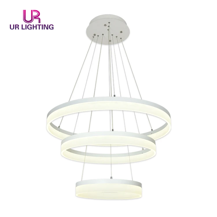 Professional home decoration lamp hanging modern LED circular chandelier