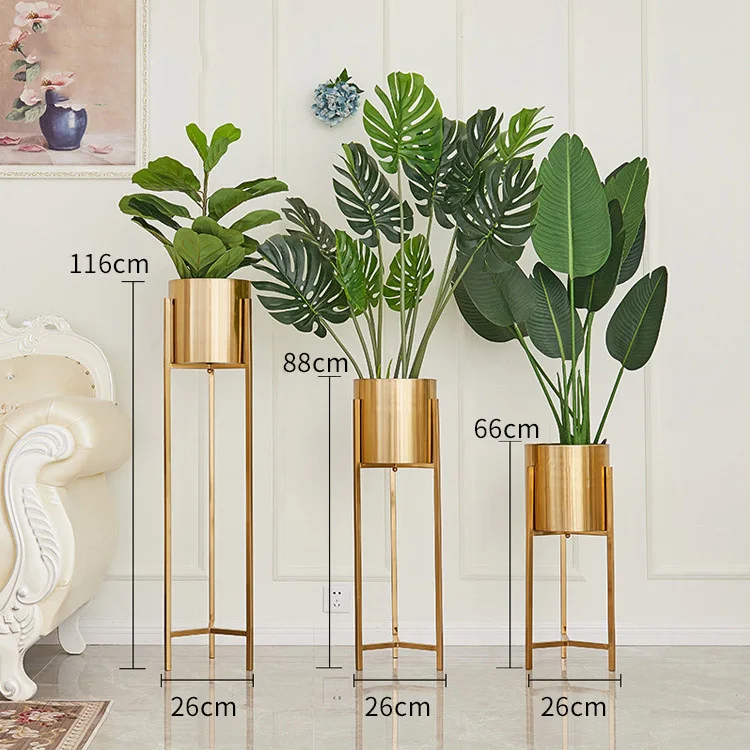 Large Floor Standing Planters With Metal Stand Extra Large Plant Pot