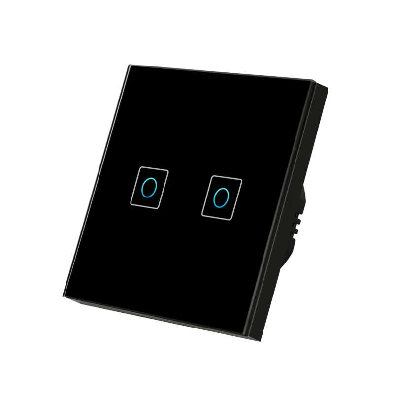 EU US UK standard 1 Gang 1 way touch screen smart wall automation switch wifi light switch Alexa voice control