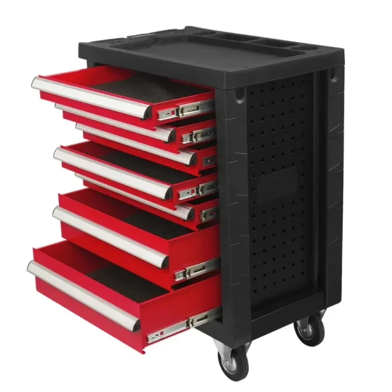 Heavy Duty Mechanic Professional Cabinet Cart With 7 Drawers Steel Tool ...