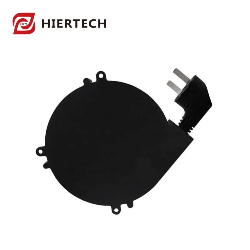 Hiertech Small Automatic Spring Retractable Cable Reel Black Cord Cable