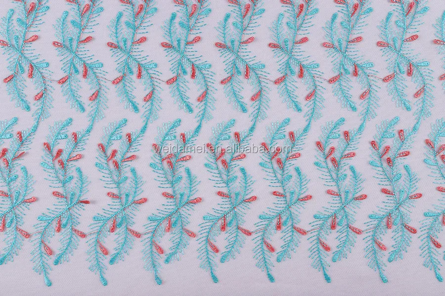 3D Flower Embroidery Lace Fabric