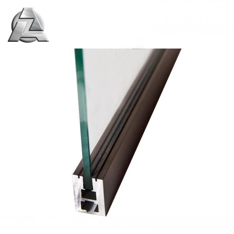 Anodized extruded aluminum led channel extrusion profile for 6mm glass