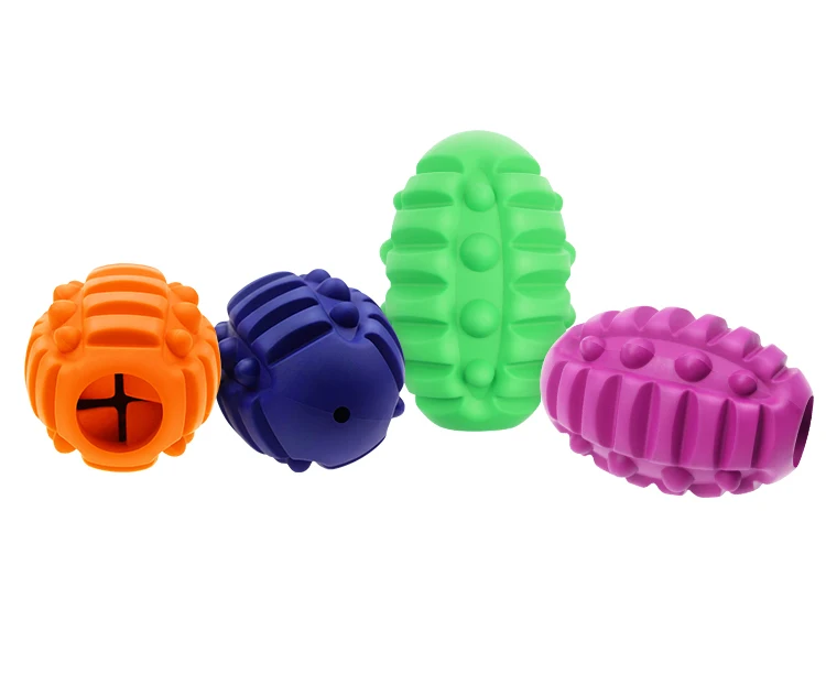 Football dog food leakage toys outdoor, pick up interactive dog chewing toys