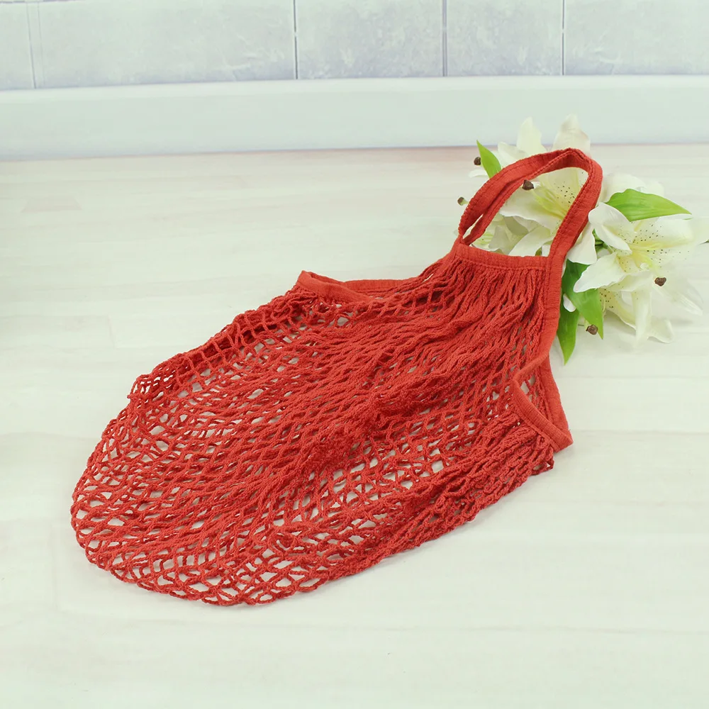 Ecofriendly Custom Reusable Simple 100 Organic Cotton Mesh Fruit Vegetable Produce Bag